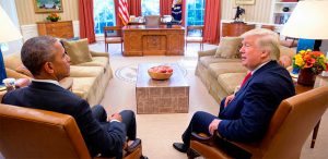 Trump y Obama en el despacho oval